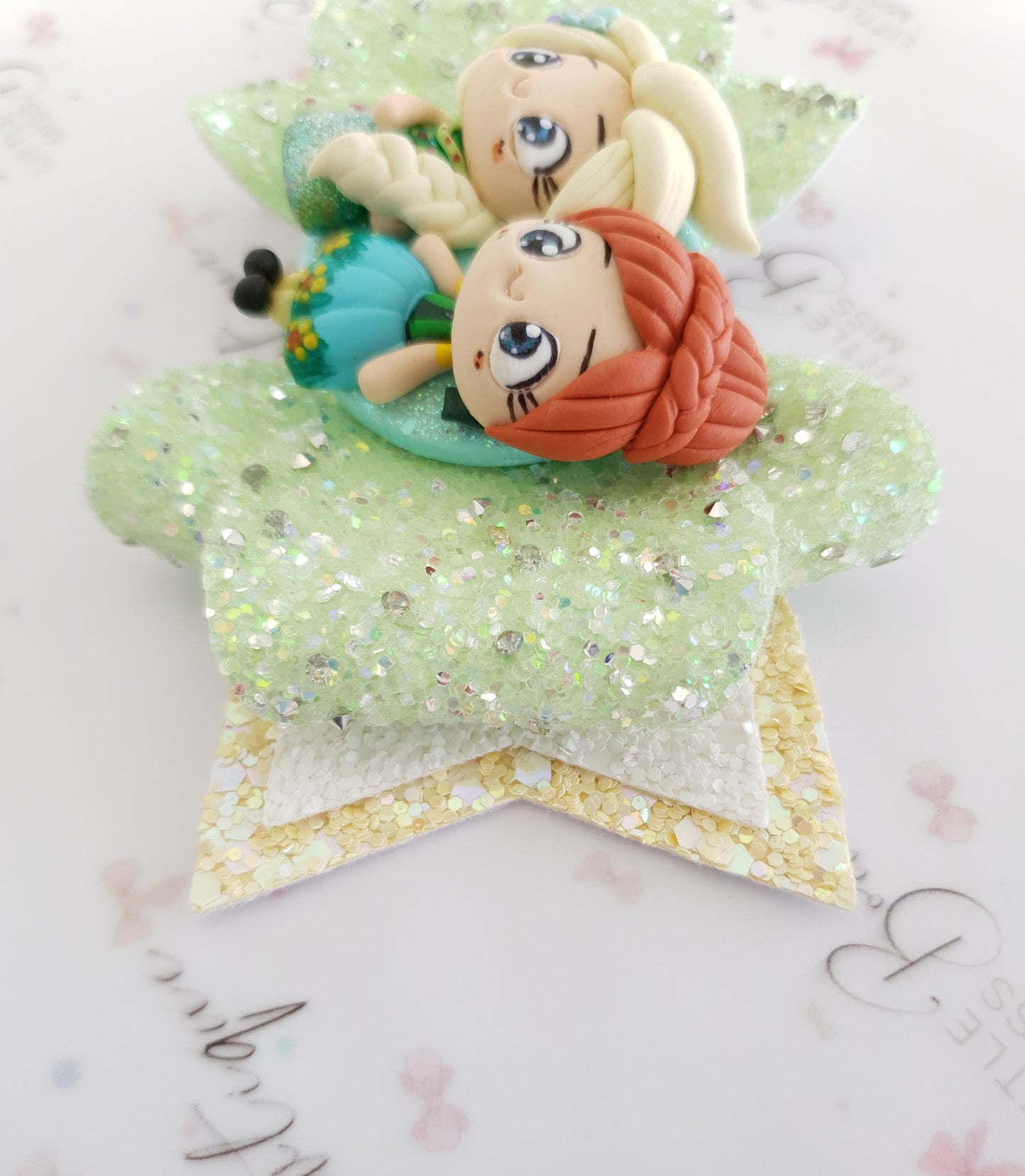 Anna/Elsa Sister Frozen Bow