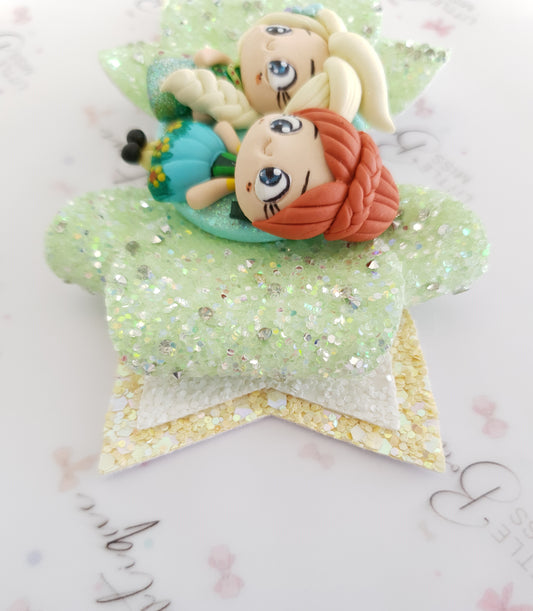 Anna/Elsa Sister Frozen Bow