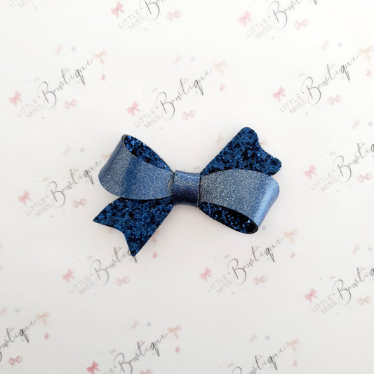 Blue Glitter Sophia Bows