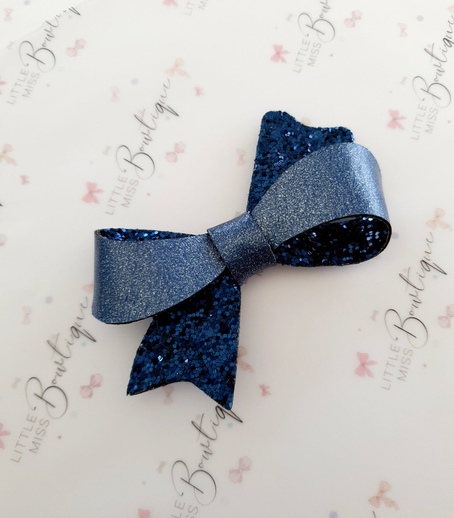Blue Glitter Sophia Bows