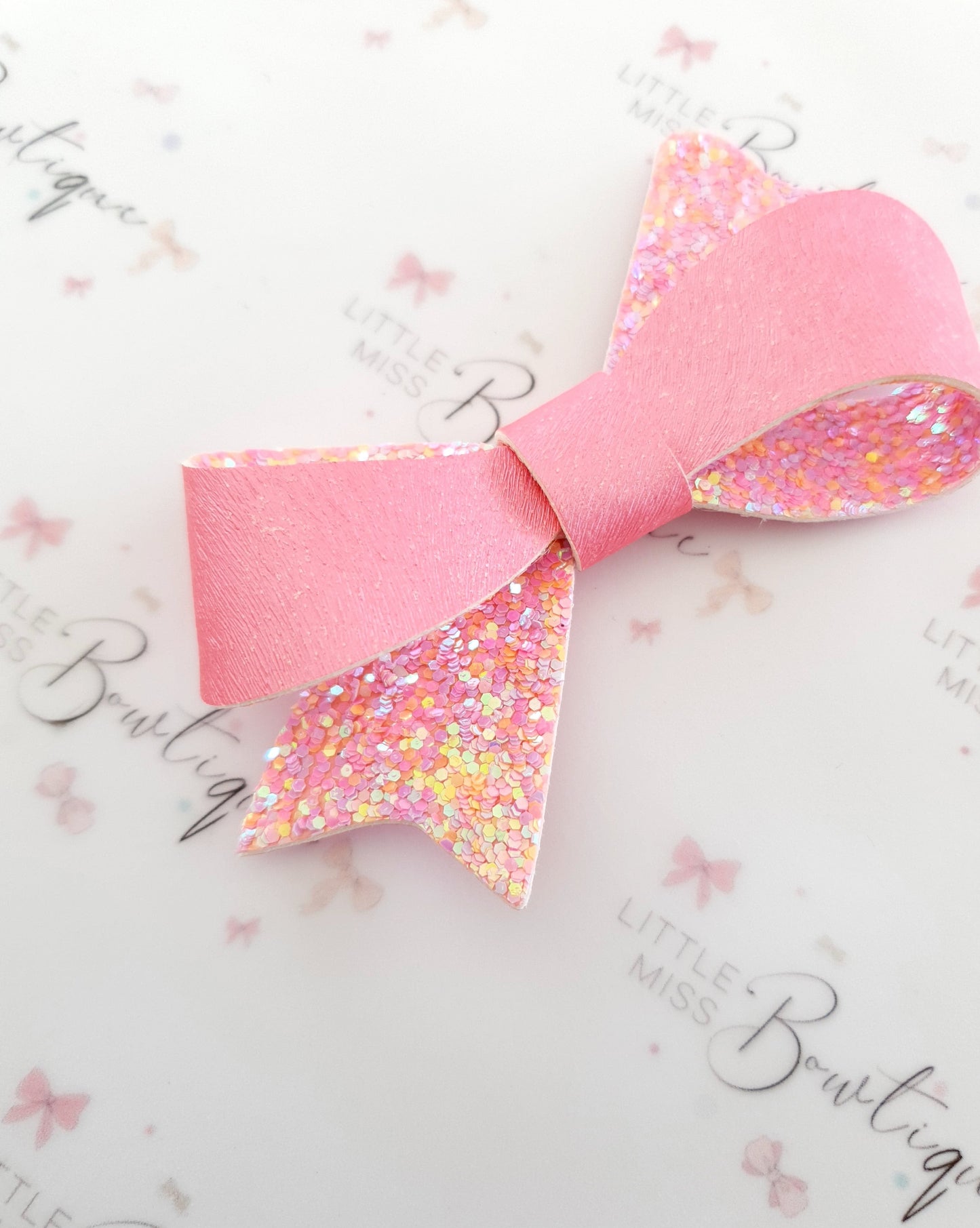 Pink Glitter Sophia Bows