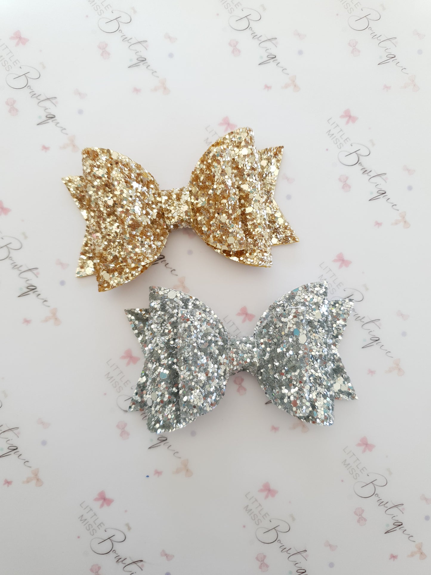 Deluxe Double Glitter Bows