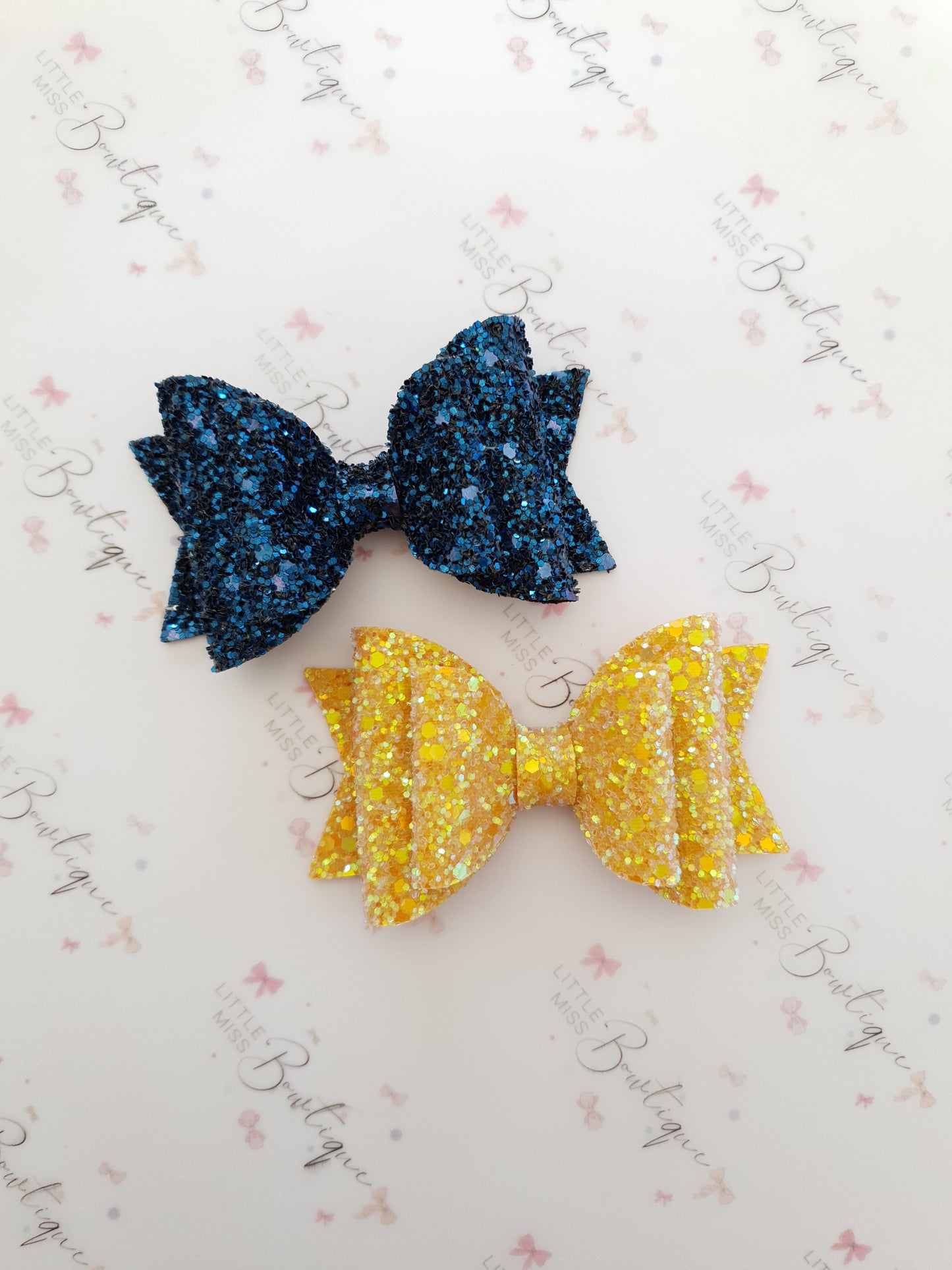 Deluxe Double Glitter Bows
