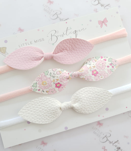 Pink Florals Bowknots