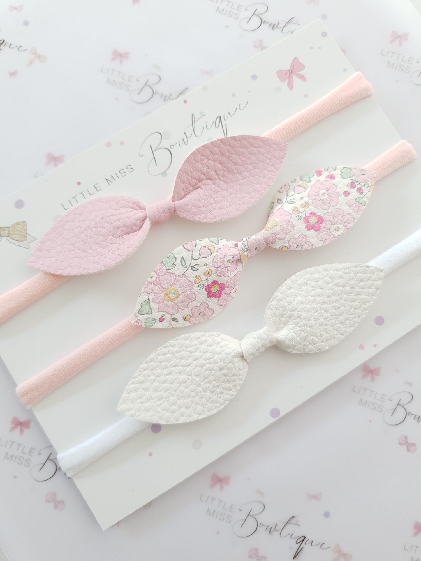 Pink Florals Bowknots