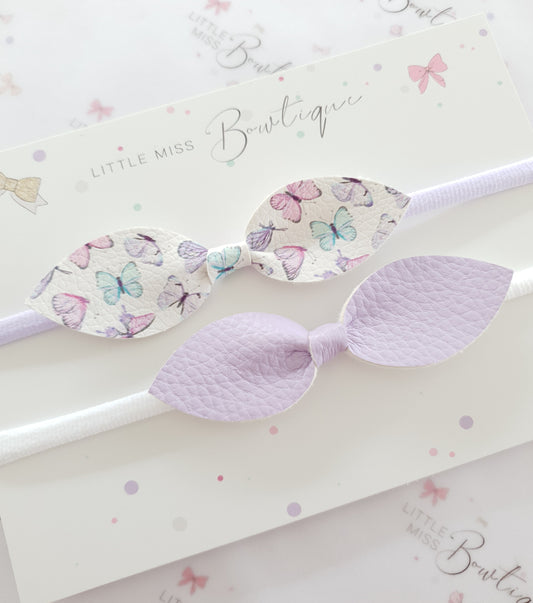 Purple Butterfly Bowknots