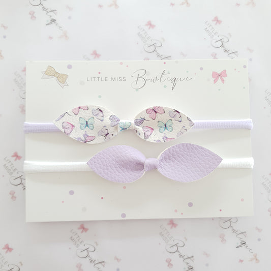 Purple Butterfly Bowknots