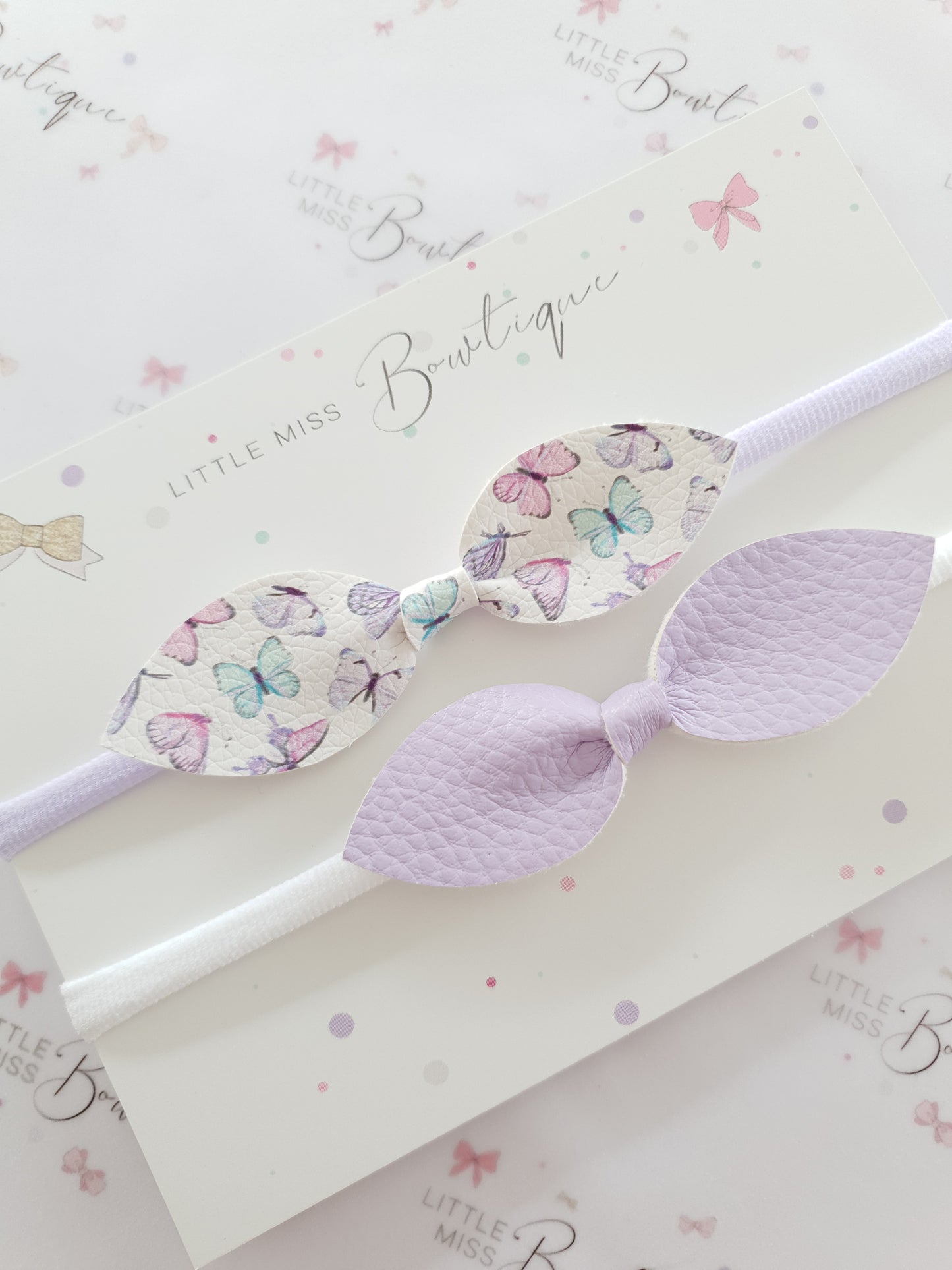 Purple Butterfly Bowknots