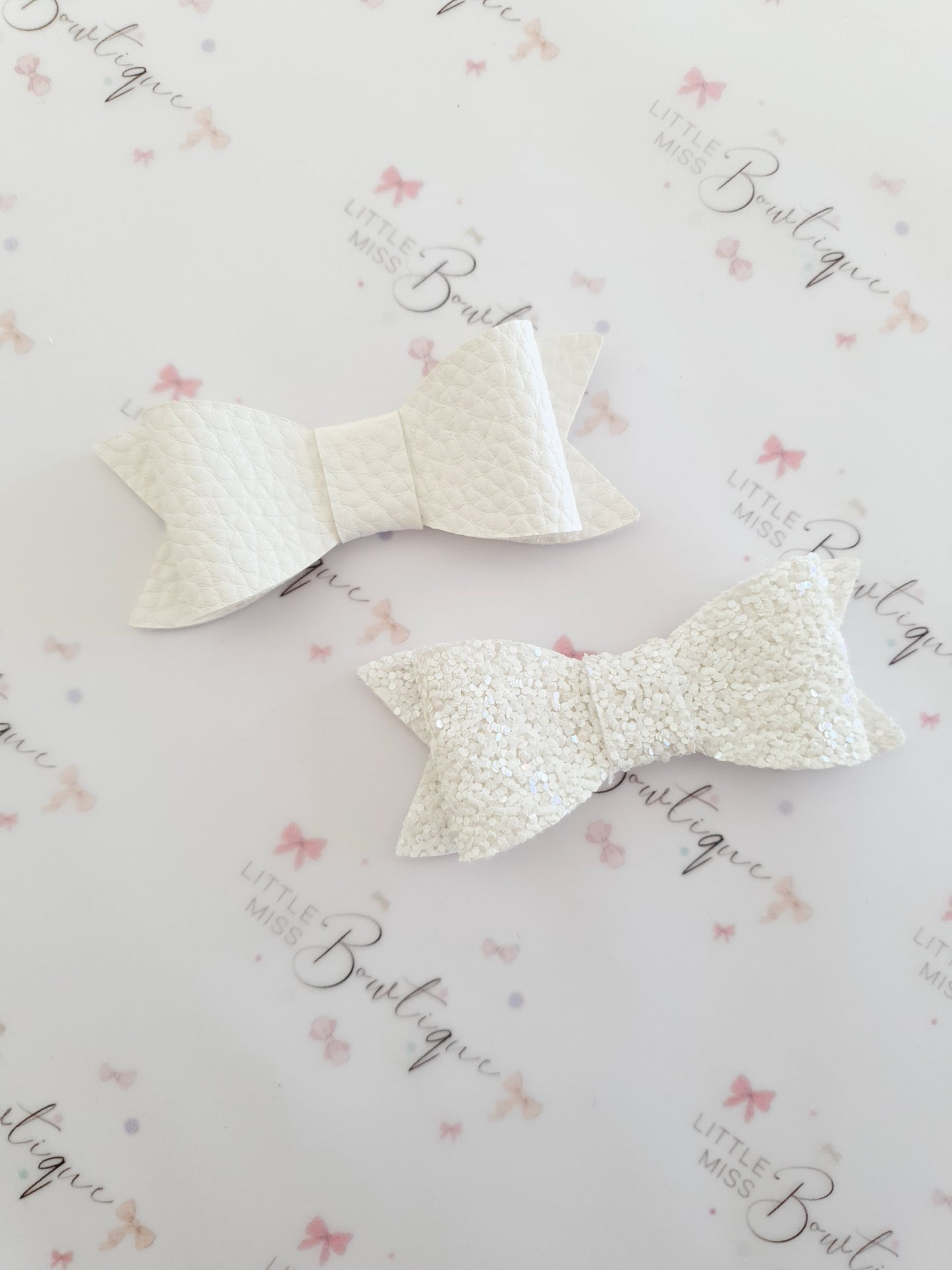 White Indie Bows