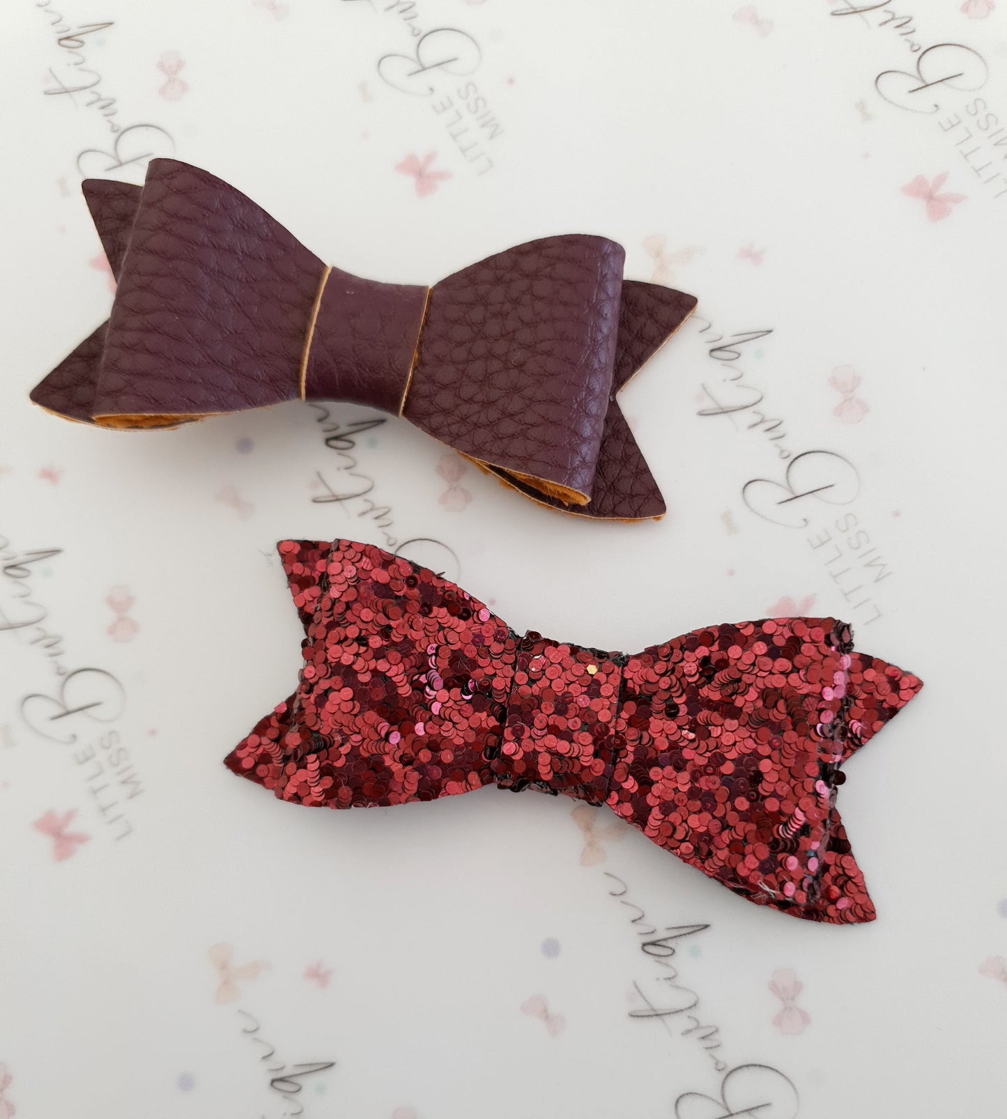 Burgundy Indie Bows