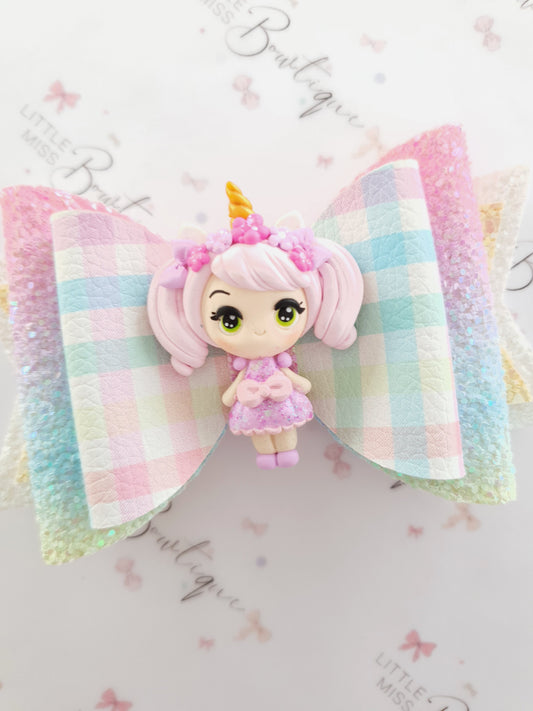 Unicorn Girl Bow