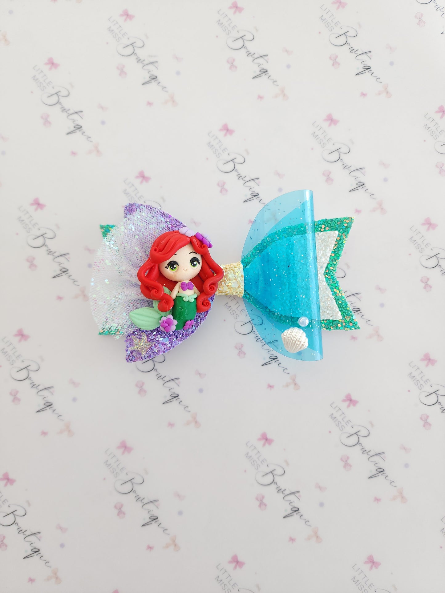 Bright Mermaid Bow