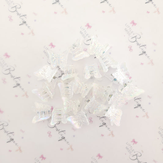 Iridescent Butterfly Claw Clips