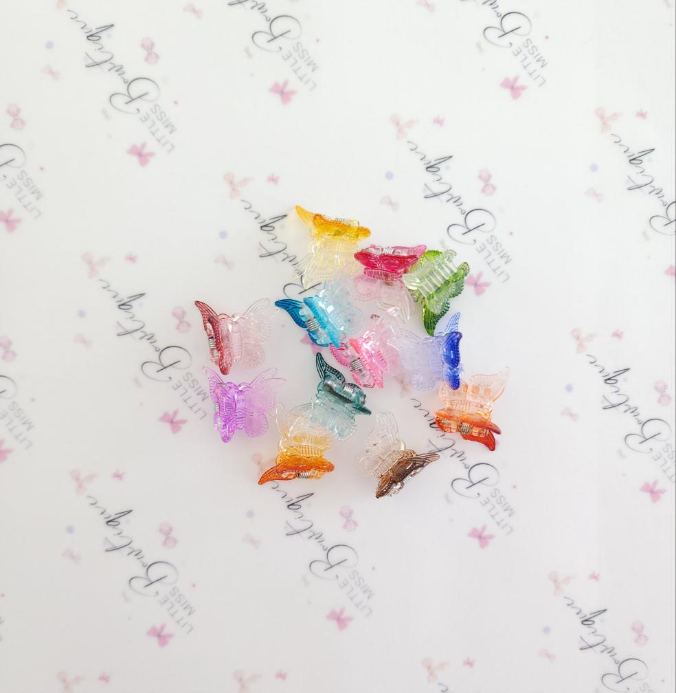 Mixed Butterfly Claw Clips