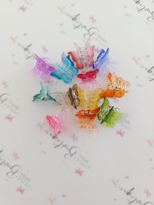 Mixed Butterfly Claw Clips