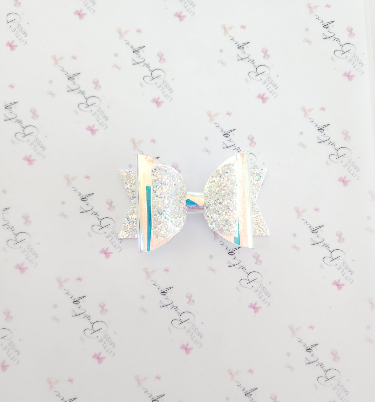 Blue and Iridescent Sparkle Bows (2 Colours)