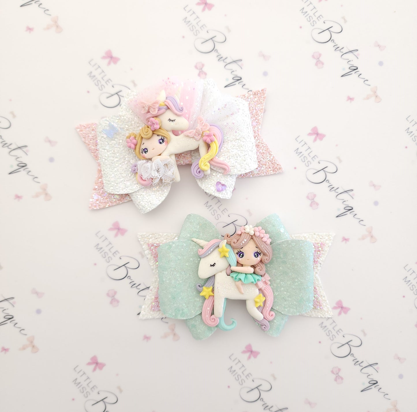 Mint/ White Unicorn Rider