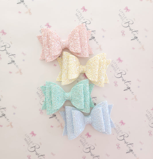 Pastel Gelato Glitter Bows
