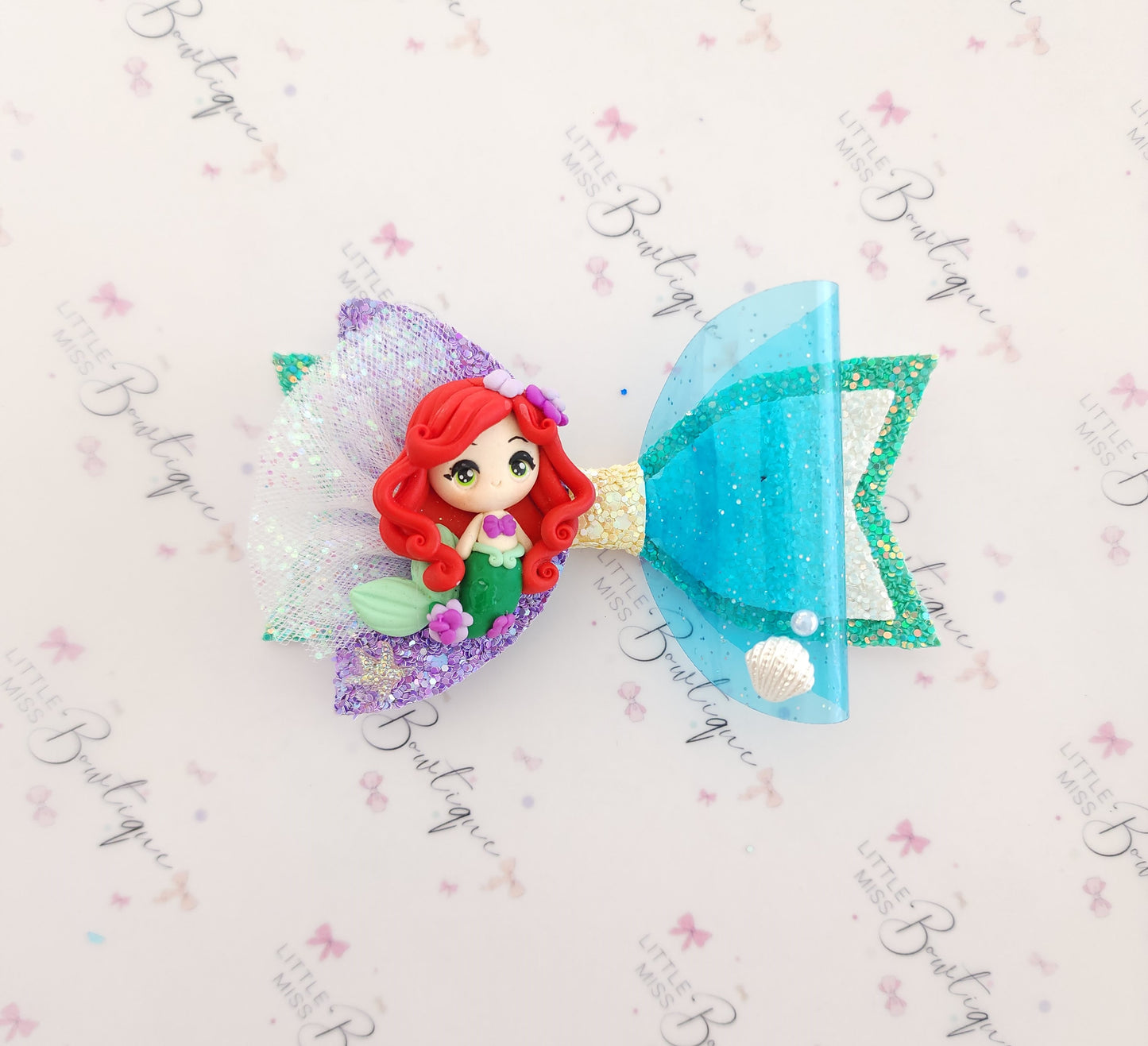 Bright Mermaid Bow