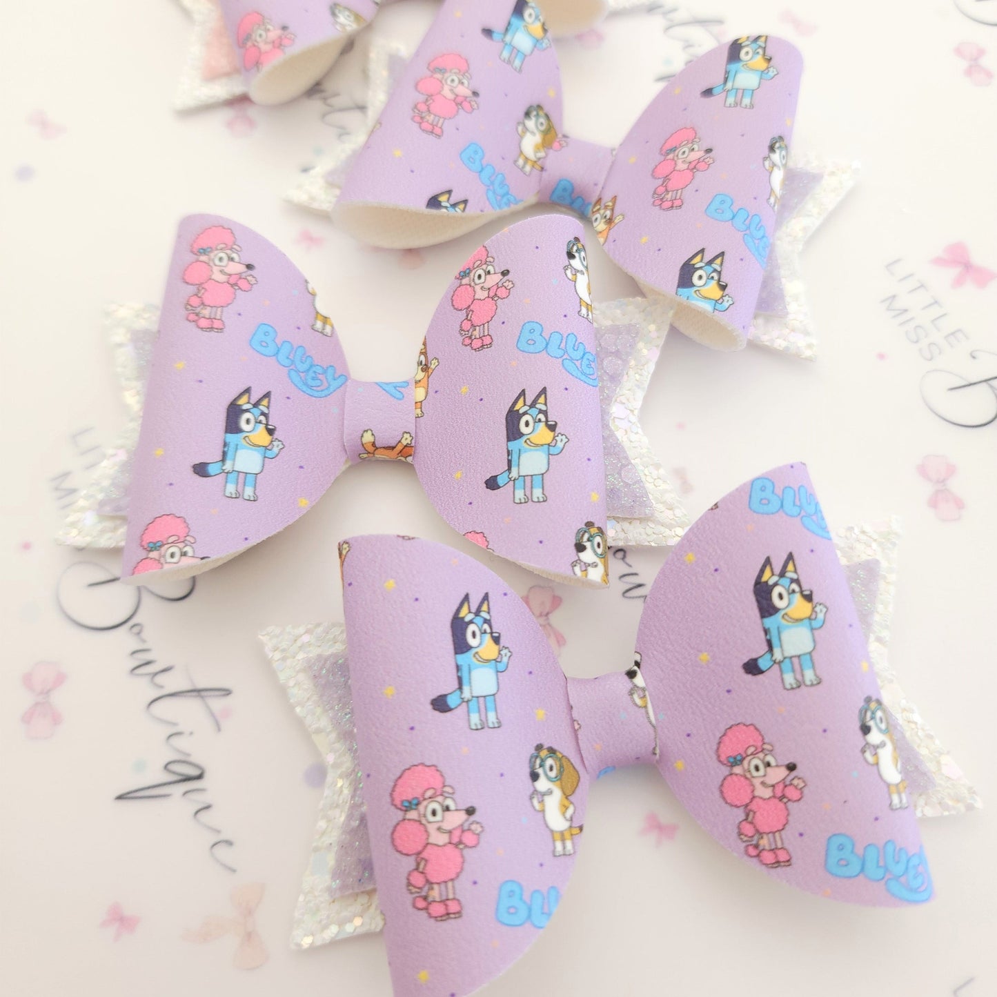 Bluey & Friends Purple Bows