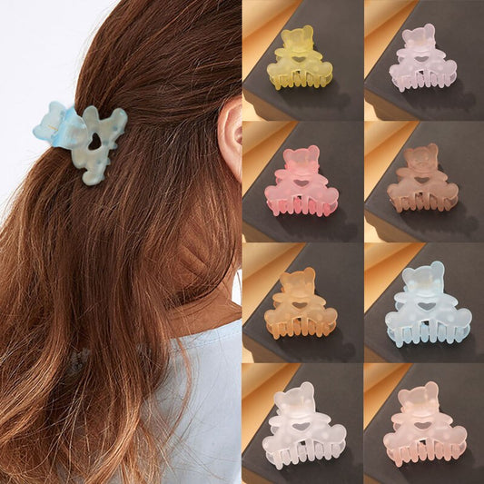 Teddy Bear Claw Clips (8 Colours)