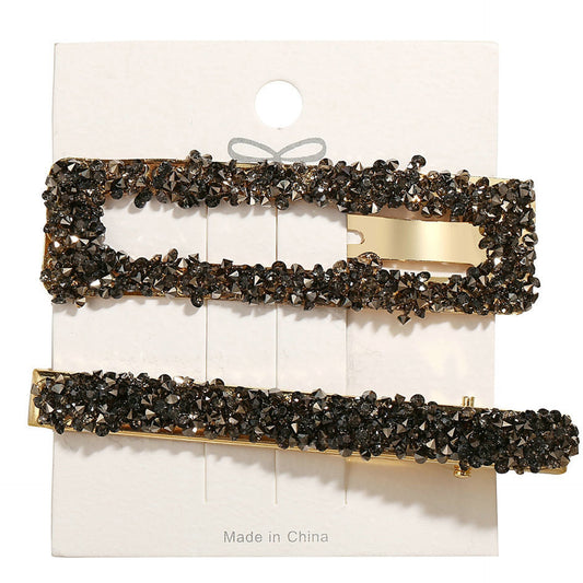 Rhinestone Hair Fringe Clips