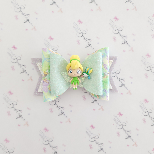 Tinkerbell Hair Bow