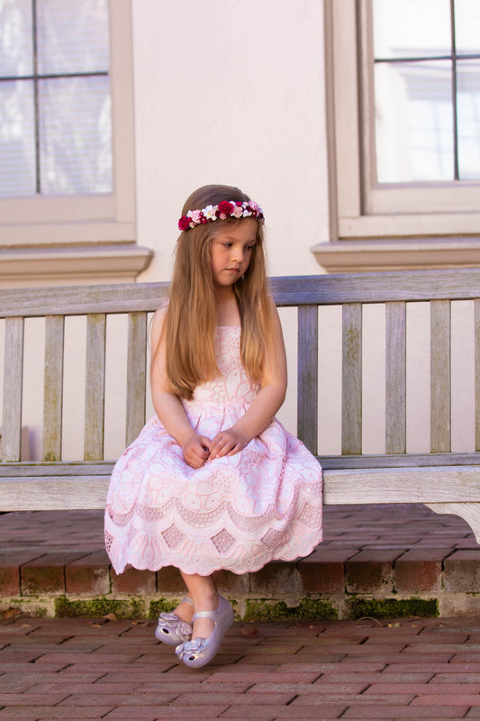 Royal Red flower crown