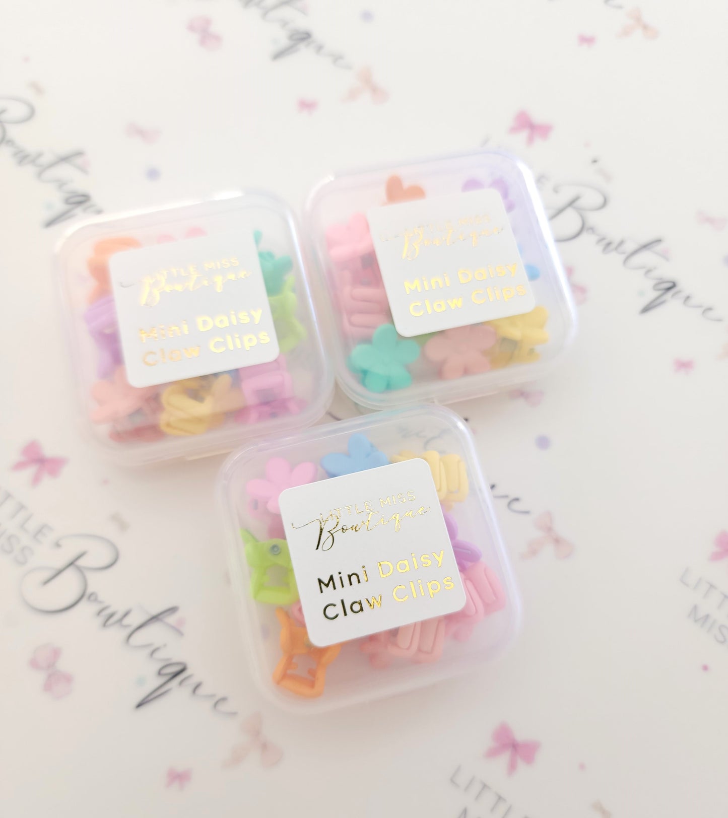 Mini Pastel Daisy Claws 10pk