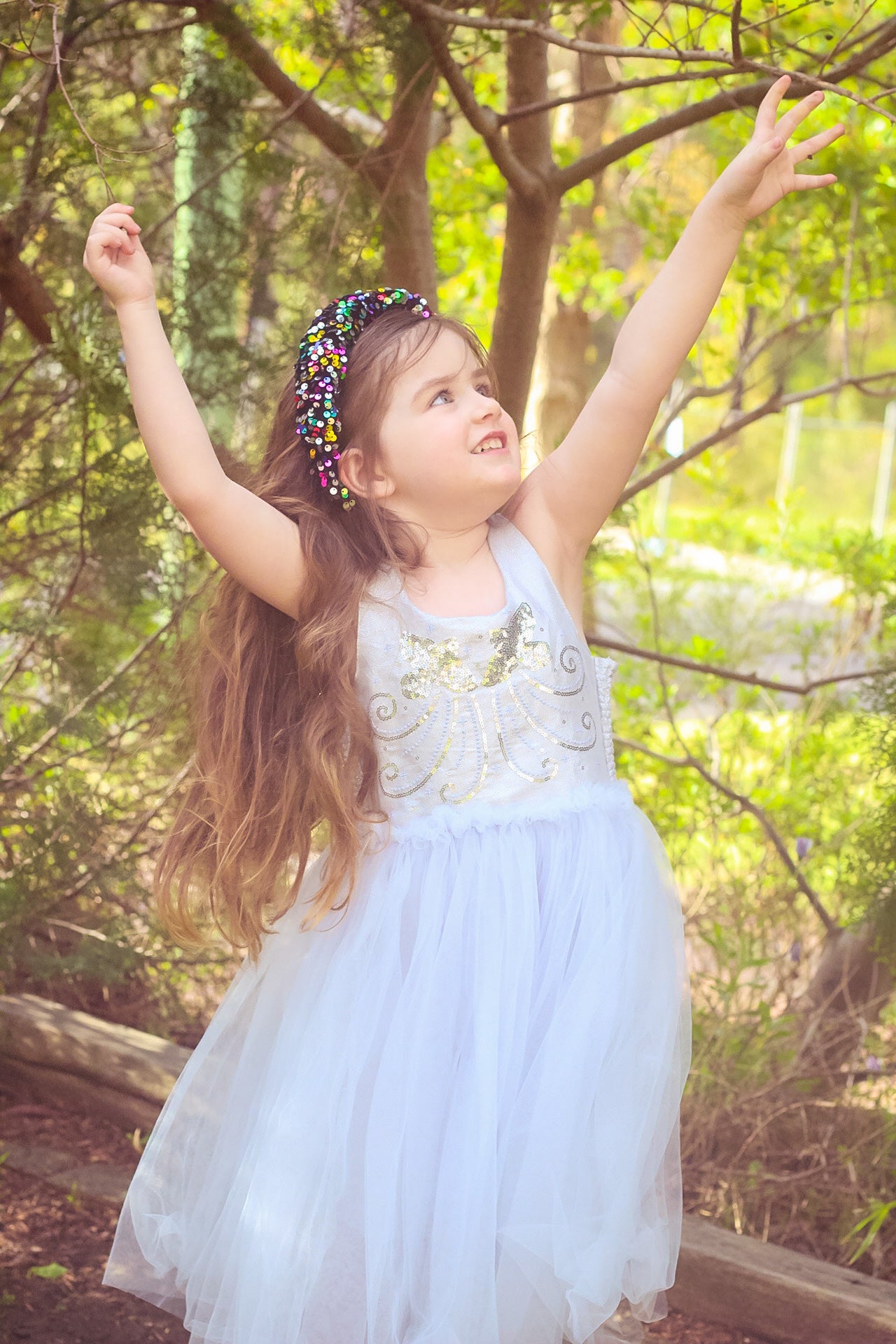 Rainbow Sequin Headband