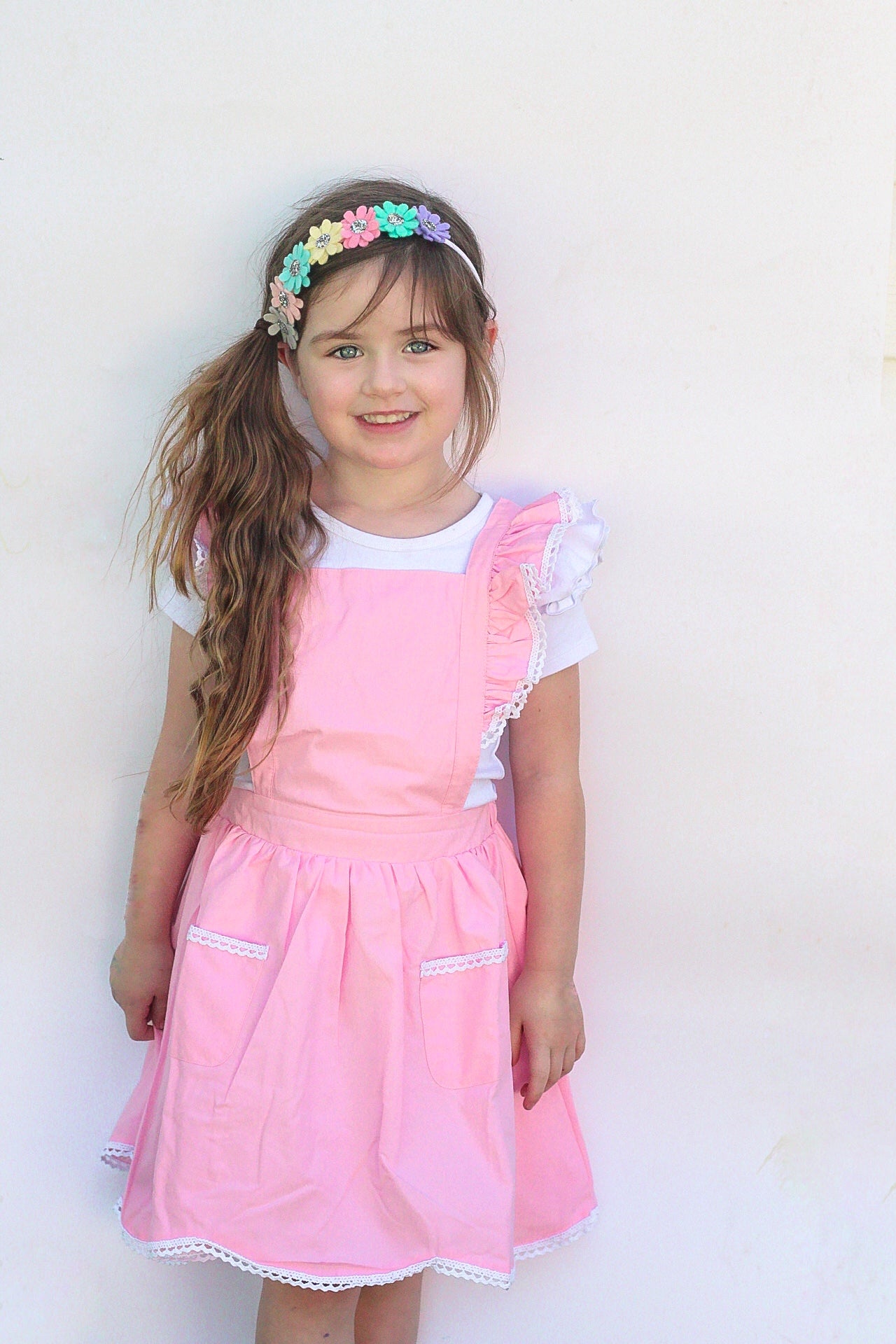 Rainbow Daisy Felt Headband