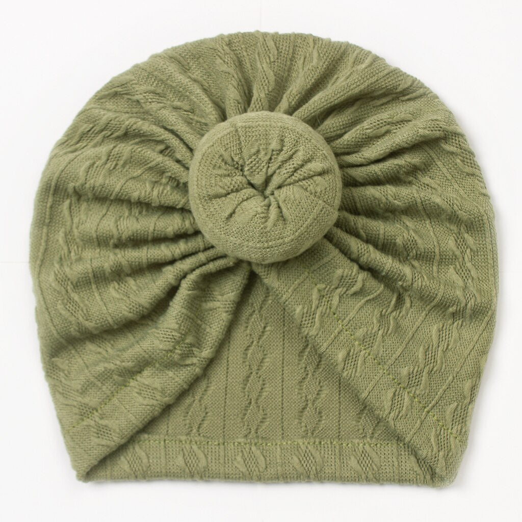 Cable Knit Baby Turban