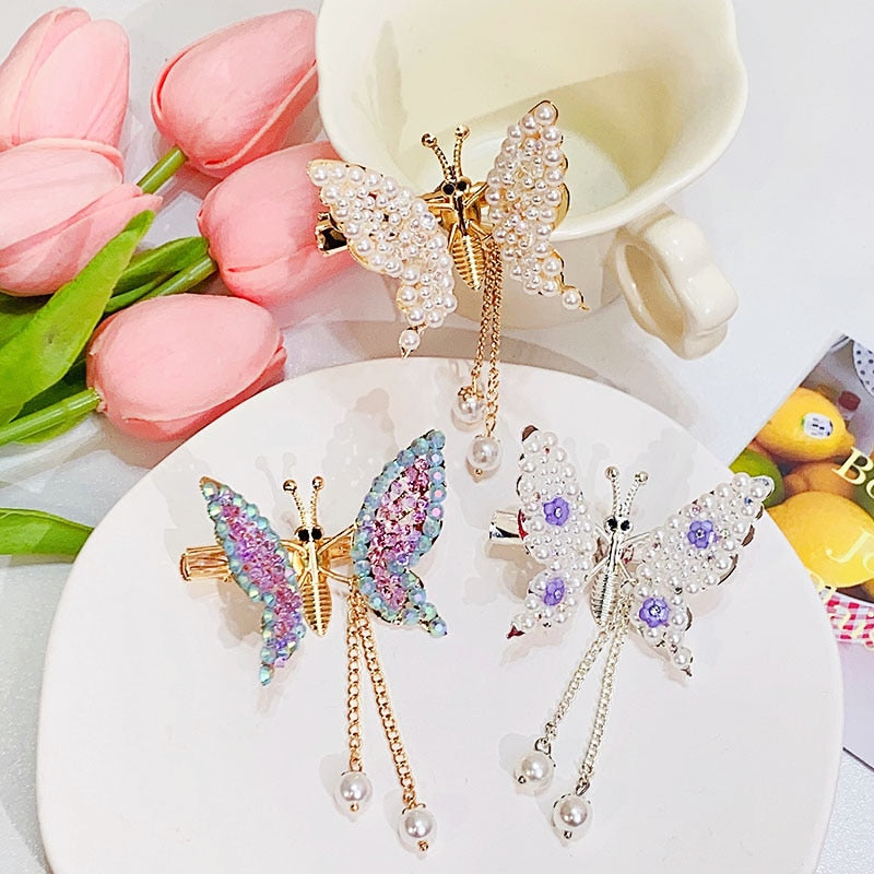 Rhinestone Vintage Butterfly Clip (3 styles)