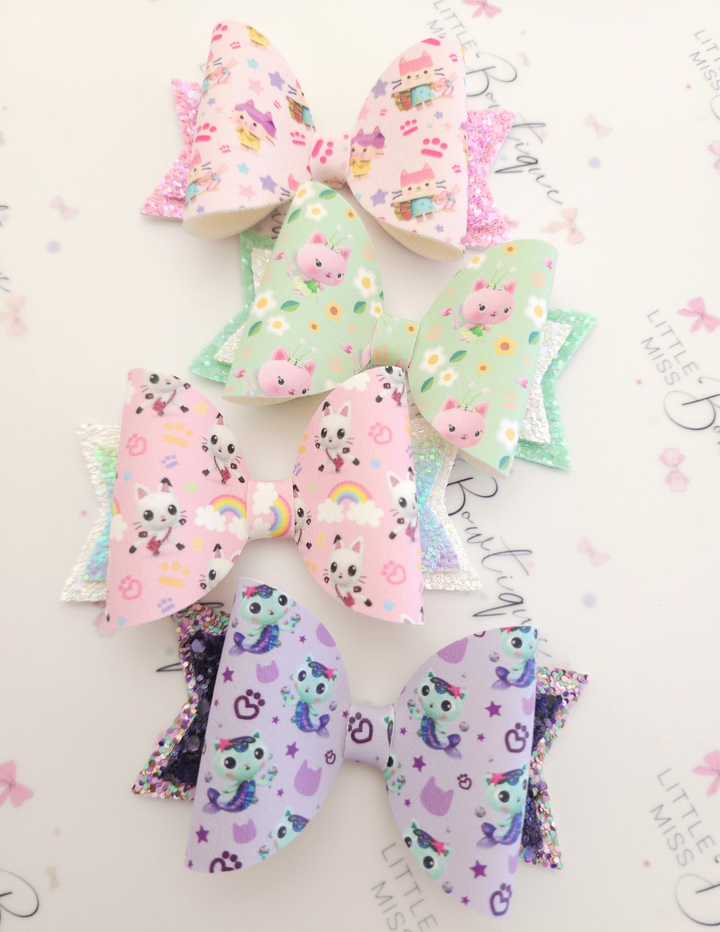 Gabby's Doll House Bows (9 characters/designs)