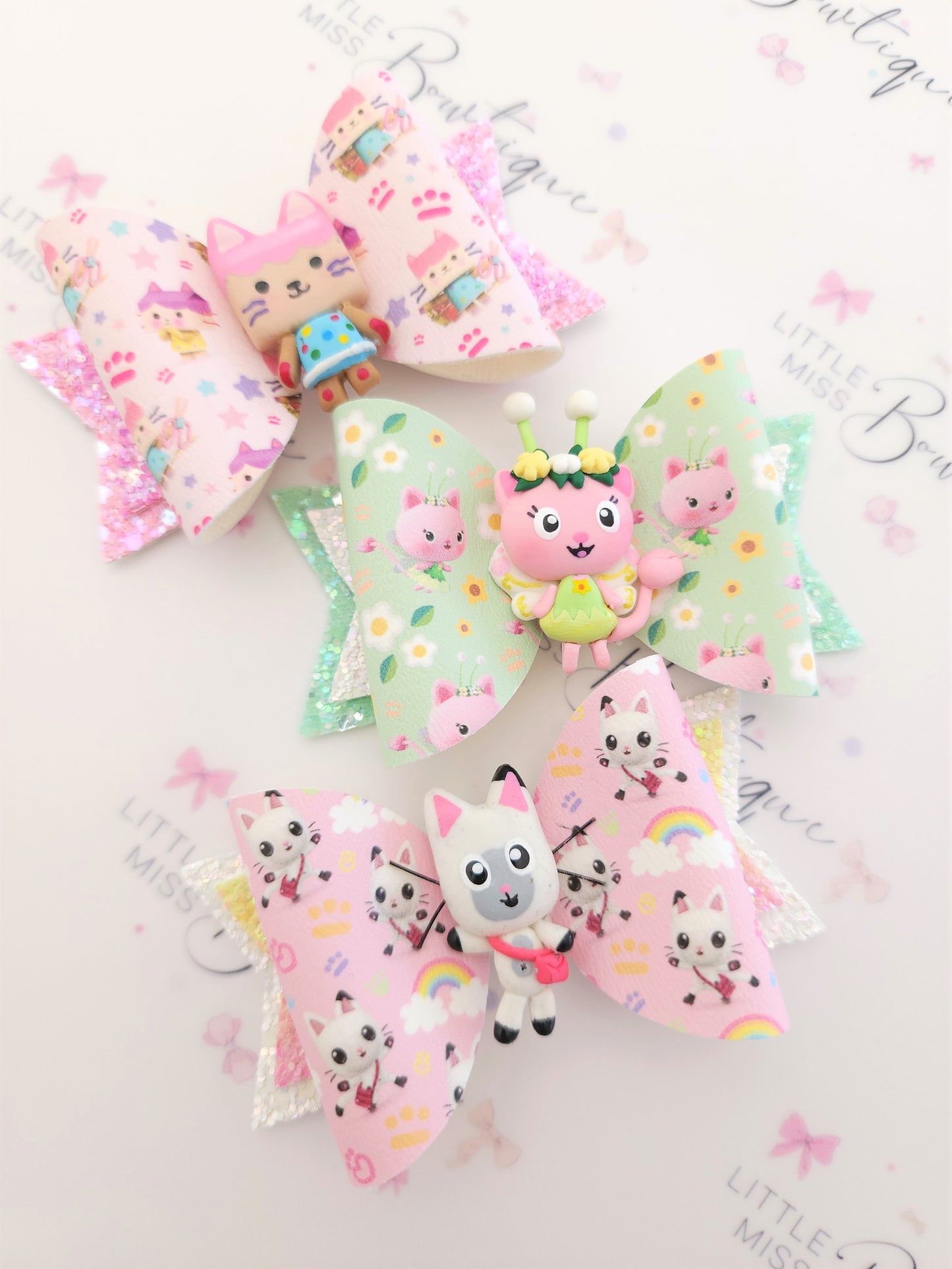 Gabby Inspired Clay Bows (6 characters/options)