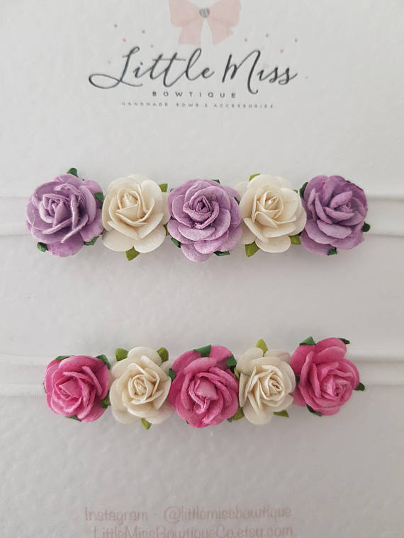 Purple Flower Crown Headband