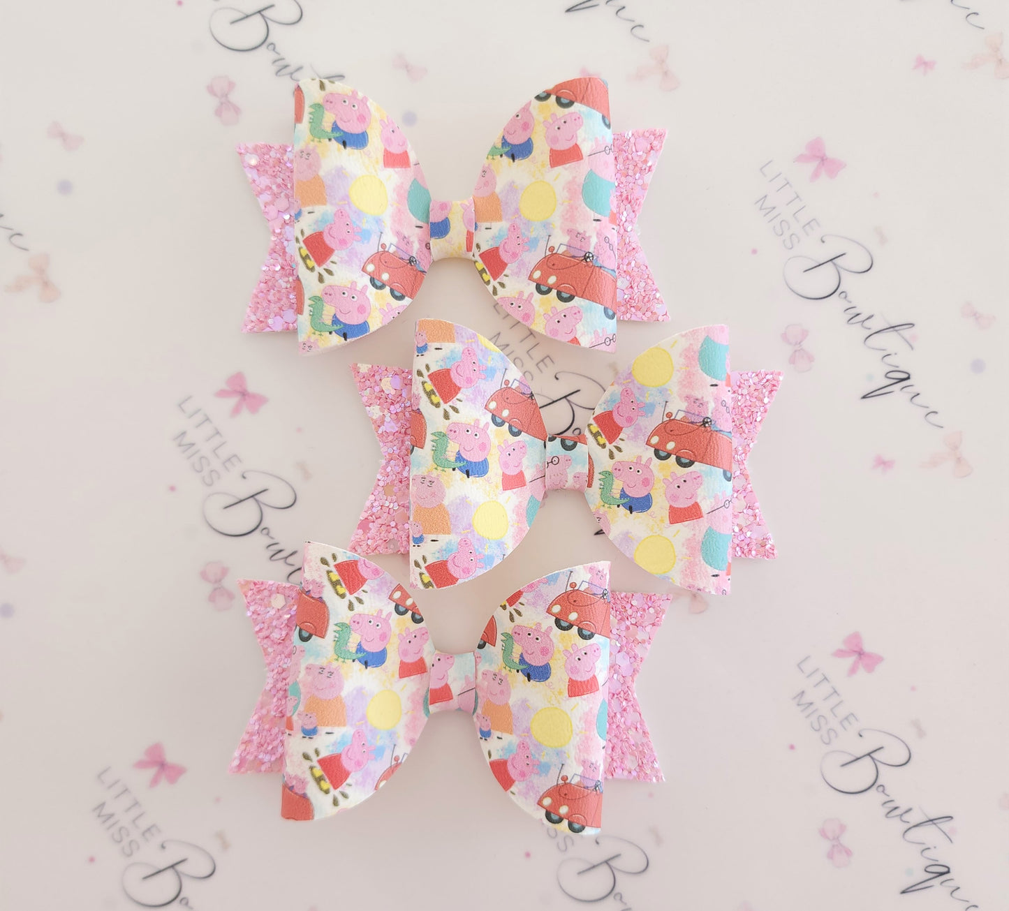 Peppa Pig Hair Bow and Scrunchie