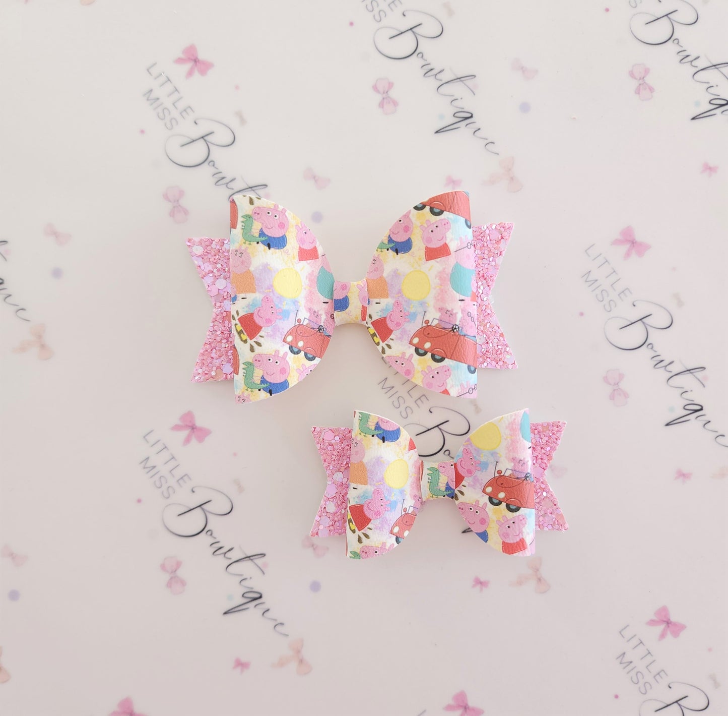 Peppa Pig Hair Bow and Scrunchie