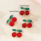 Cherry Rhinestone Claw Clips 2pk
