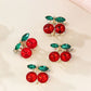 Cherry Rhinestone Claw Clips 2pk
