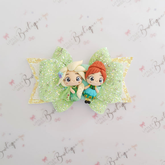 Anna/Elsa Sister Frozen Bow