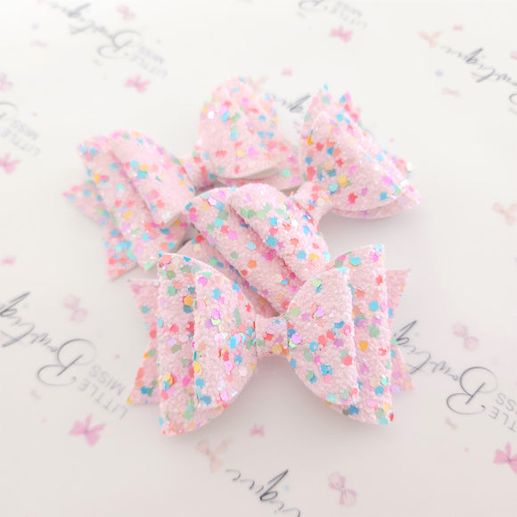 Pink Glitter Confetti Bows