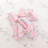 Pink Glitter Confetti Bows