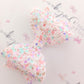 Birthday Cake Glitter Bows