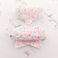 Birthday Cake Glitter Bows