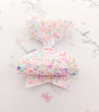 Birthday Cake Glitter Bows