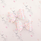 Birthday Cake Glitter Bows