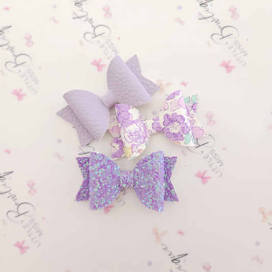 Purple Floral Trio