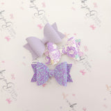 Purple Floral Trio