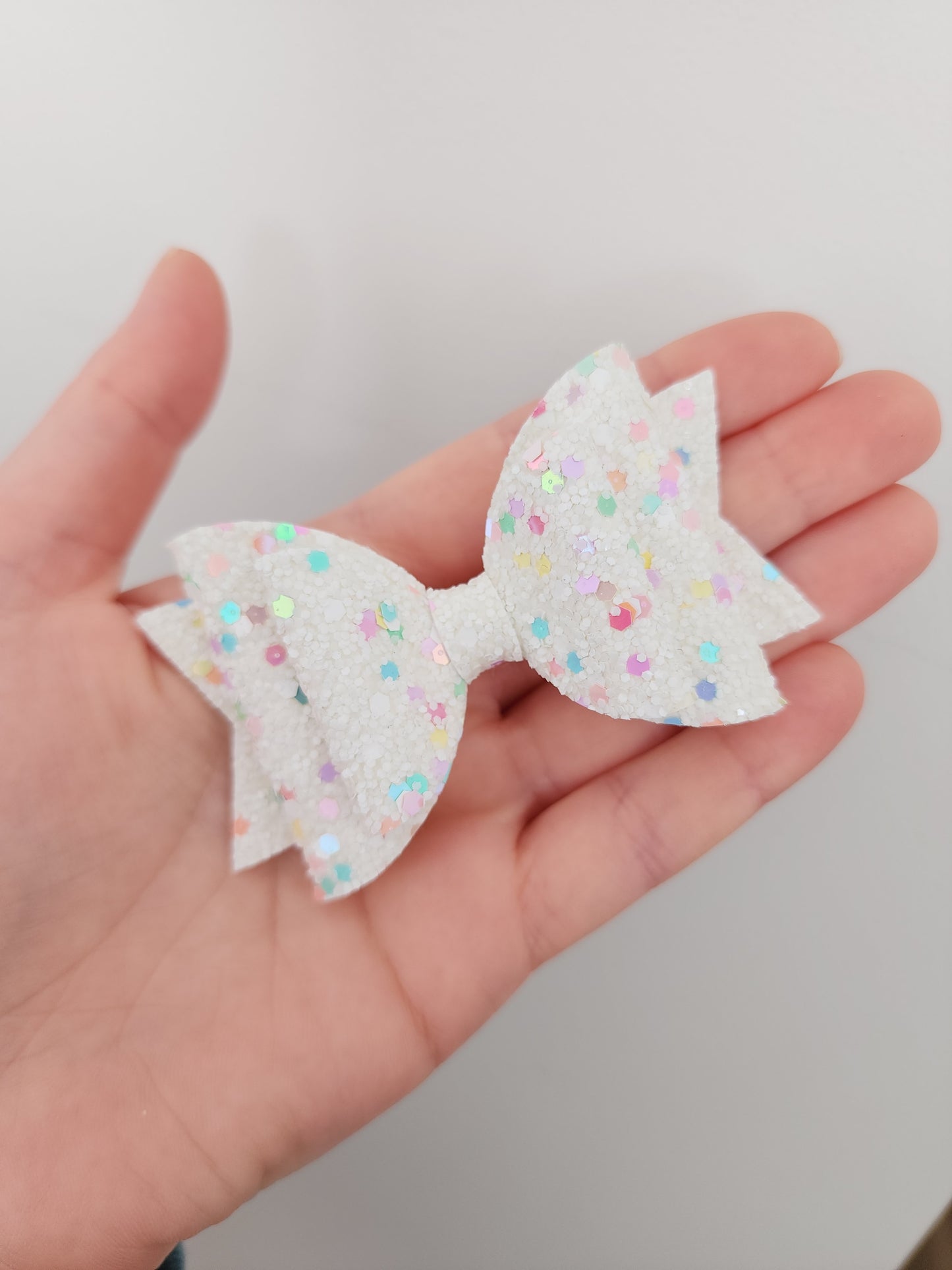 White Confetti Bows